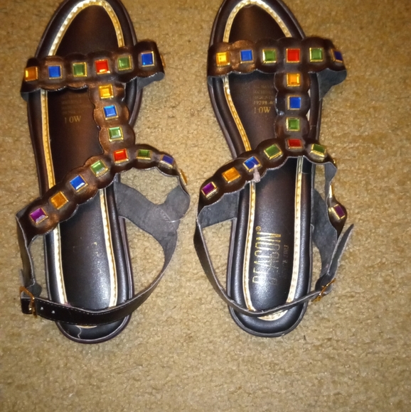 Vtg 60s gladiator Sandals - Picture 1 of 3